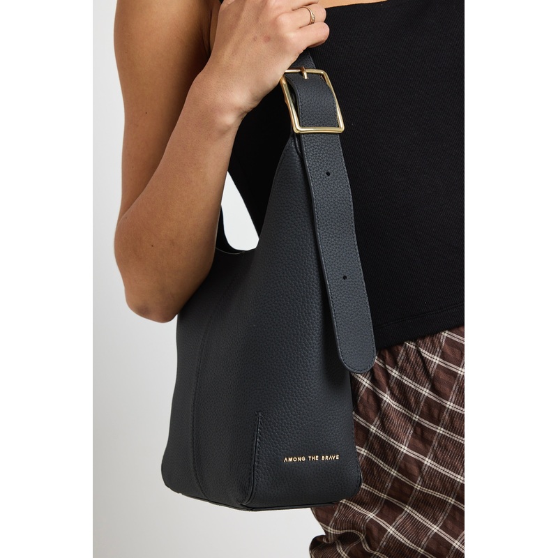 Soho Black Leather Large Bucket Bag
