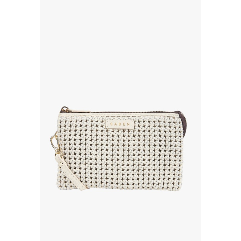 Tilly Sand Fine Braid Crossbody Bag