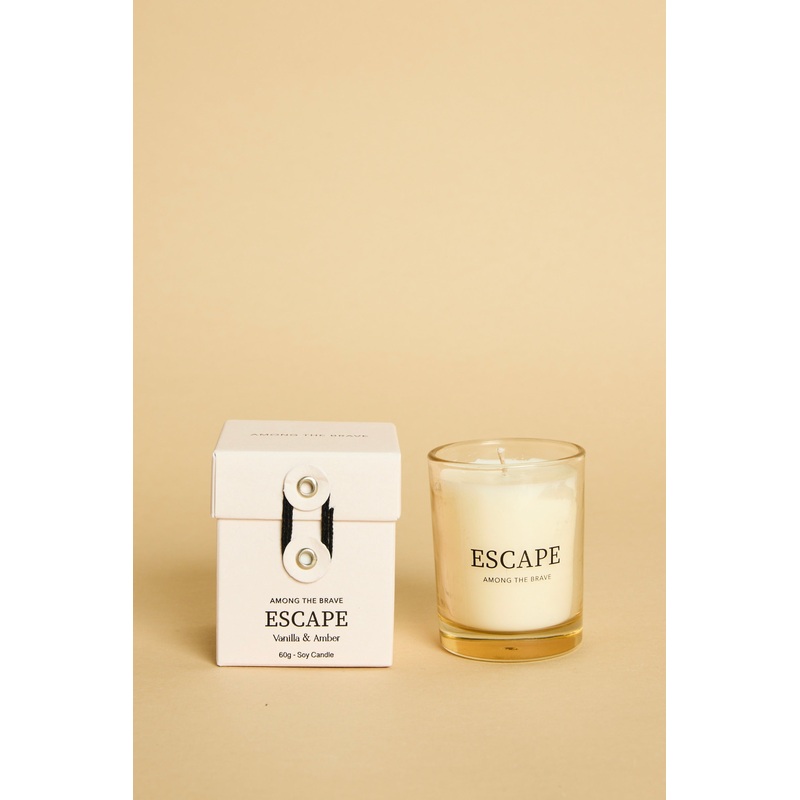 Escape Vanilla Amber 60g Soy Candle