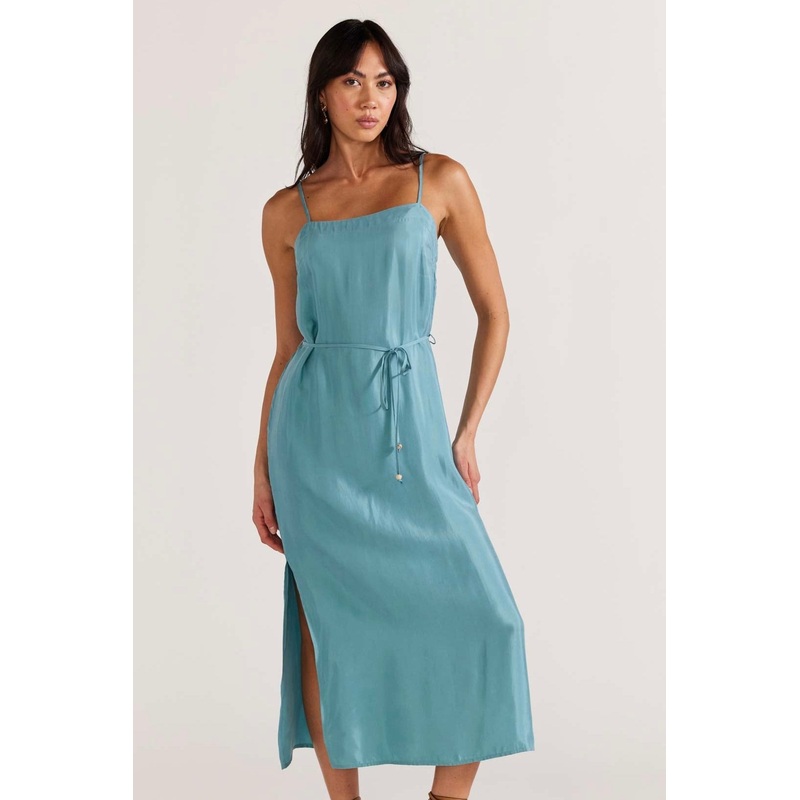 Nola Duckegg Cupro Midi Slip Dress