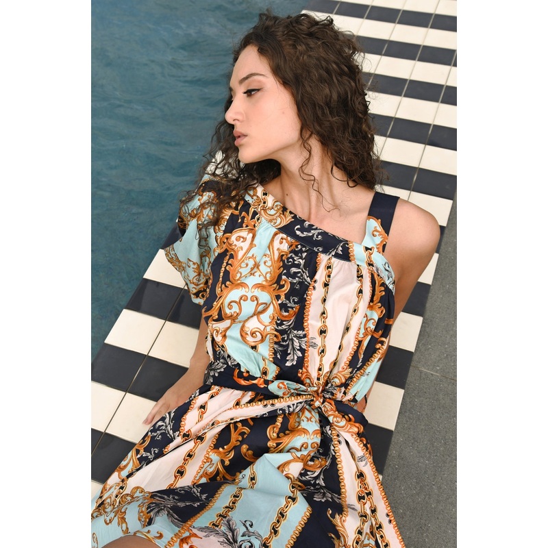 One & Only Navy Gilt Mini Dress