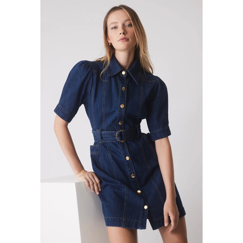 Podium Indigo Mini Denim Dress
