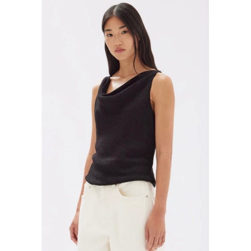 Reign Black Textured Top