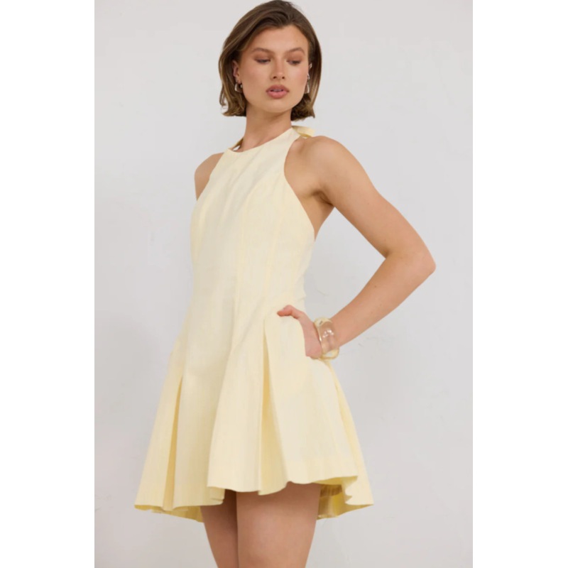 Reprive Pannacotta Halter Mini Dress