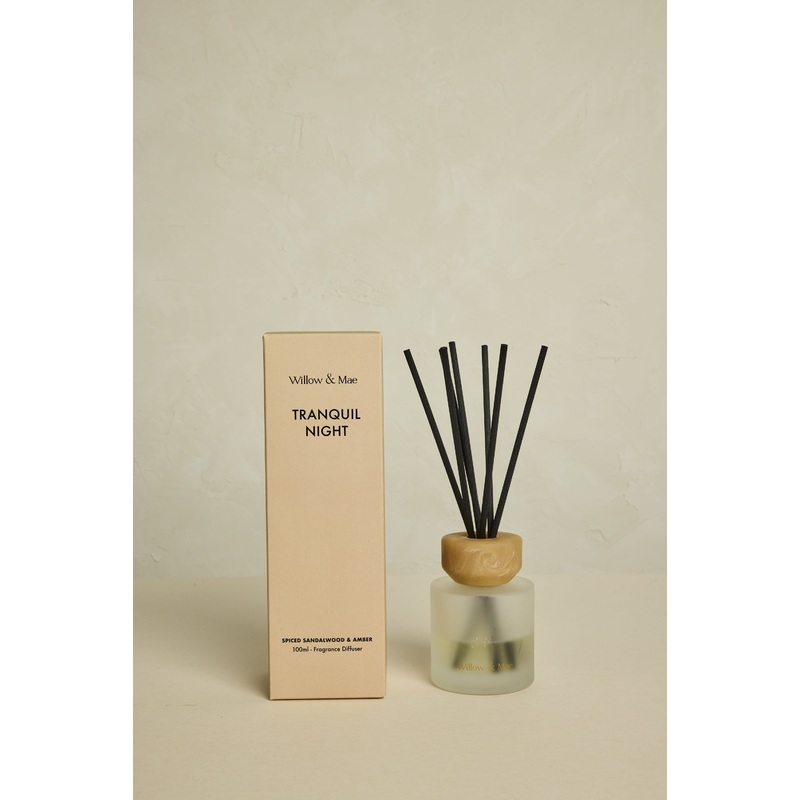 Tranquil Night Spiced Sandalwood + Amber 100ml Diffuser