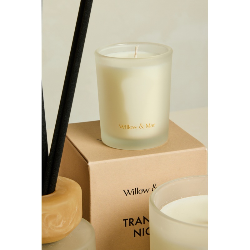 Tranquil Night Spiced Sandalwood + Amber 60g Soy Candle
