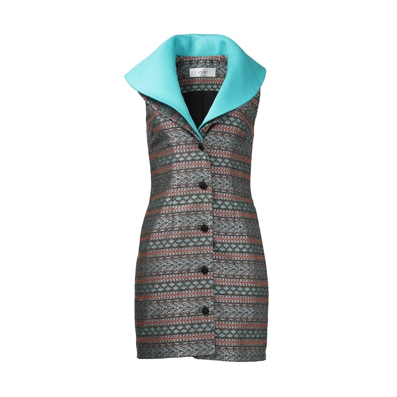 Ezie Designs Sisi Eko High Collar Jacket