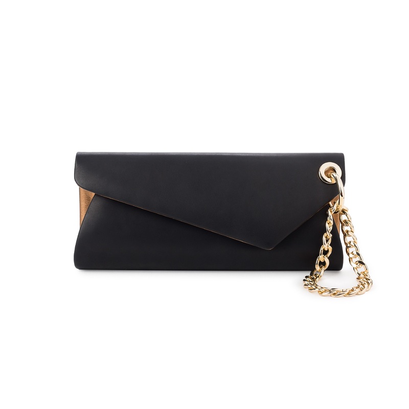 LaLaQueen UnChain My Heart Clutch Black/Gold
