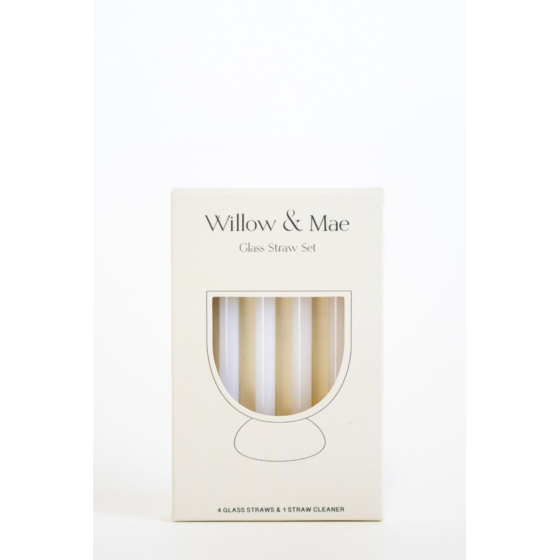 Opaque White Short Cocktail Straw