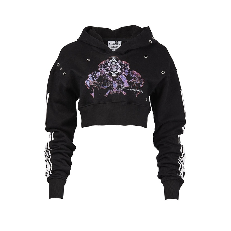 Videmus Omnia Streetstyle Cropped Hoodie