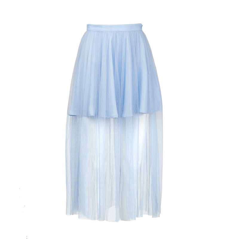 Carol Cao Baby Blue Skirt