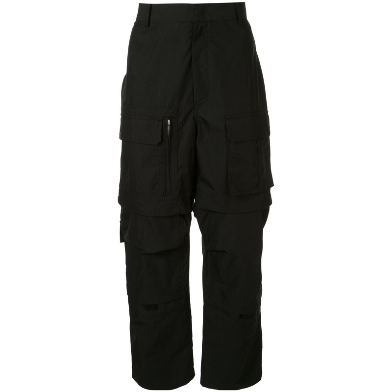 Juun.J Dropped Crotch Cargo Trousers