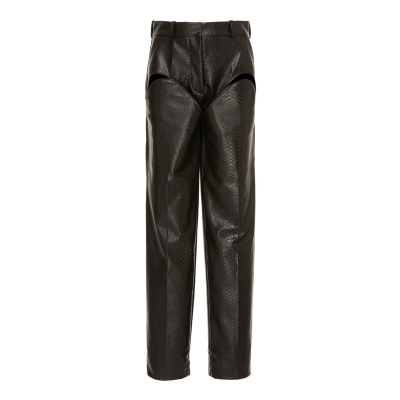 Y/Project Cut Out Mid-Rise Straight-Leg Pants