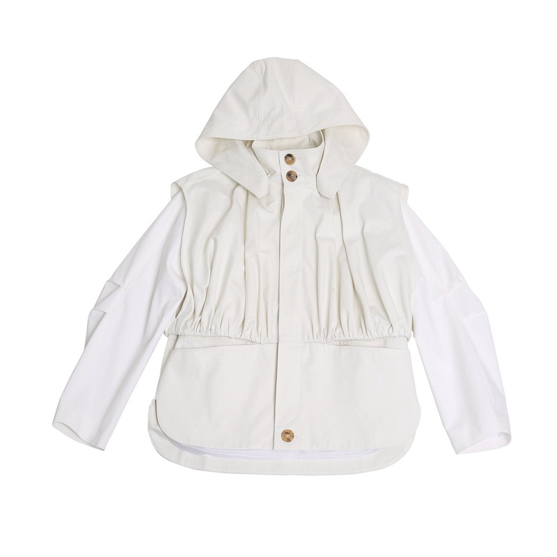 Nueque Shirring Layered Jumper