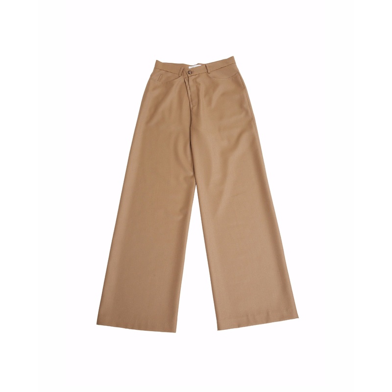 Nueque Unbalance Wide Leg Slacks