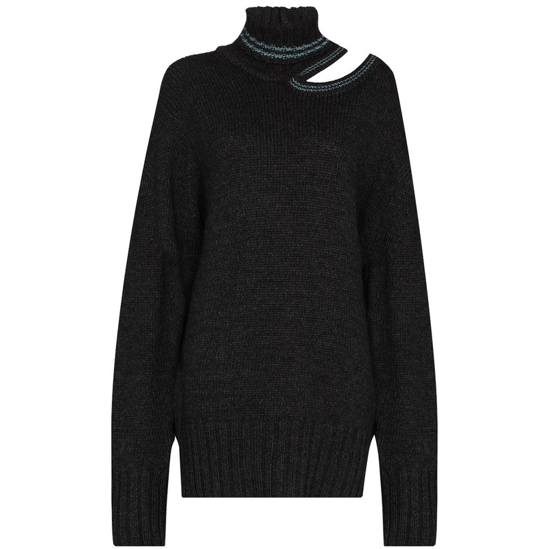 Y/Project cut-out roll-neck oversized jumper