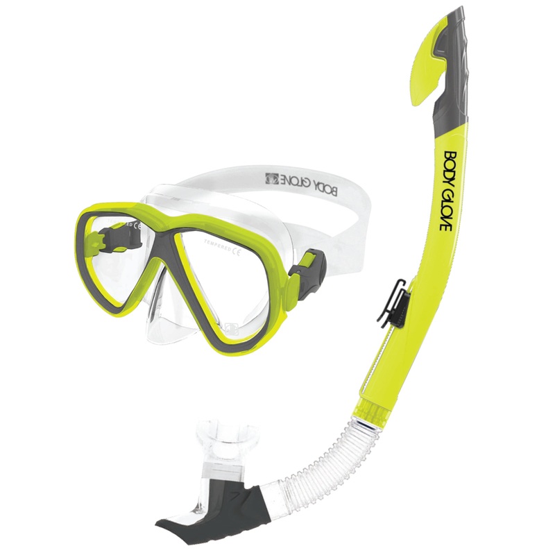 Azores Mask / Snorkel Combo – Citron/Grey