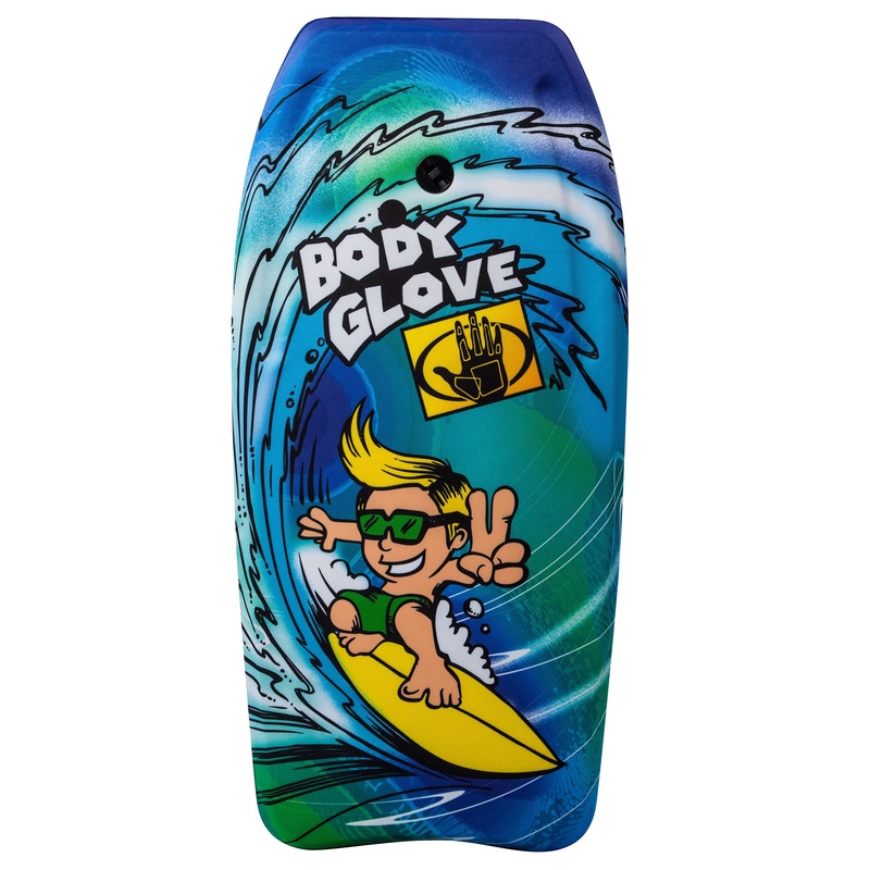 Classic 33″ Body Board with Peace Out Graphic