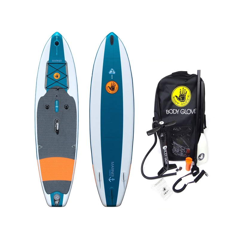 Mariner 11′ Fishing Inflatable Paddle Board – Emerald/Orange