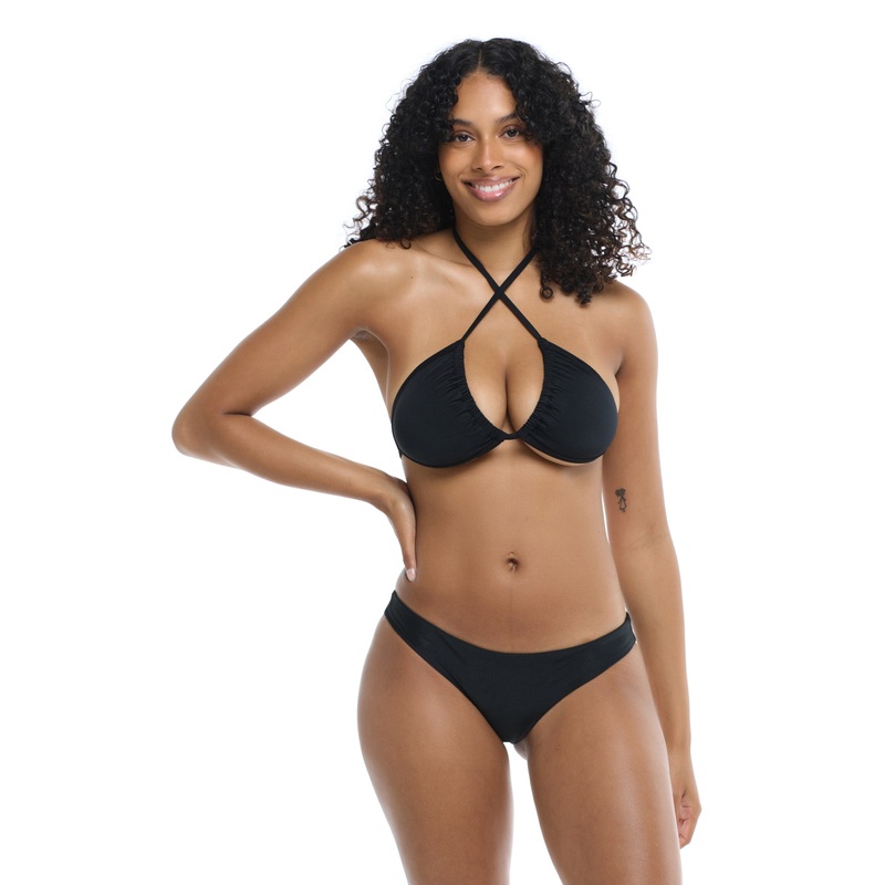 Smoothies Dita D-Cup Bikini Top – Black