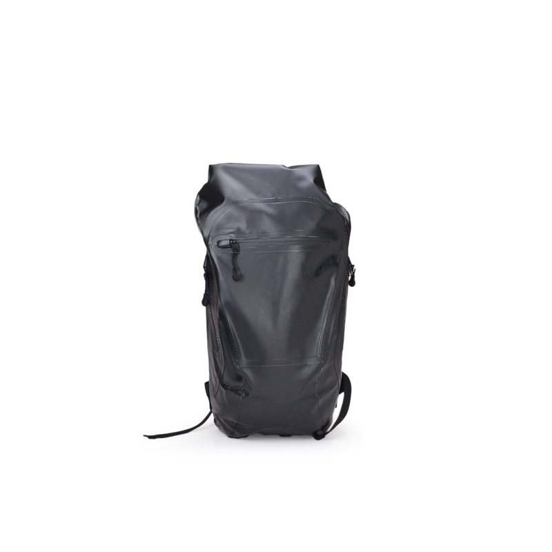 Advenire 25L Waterproof Vertical Roll-Top Backpack – Black