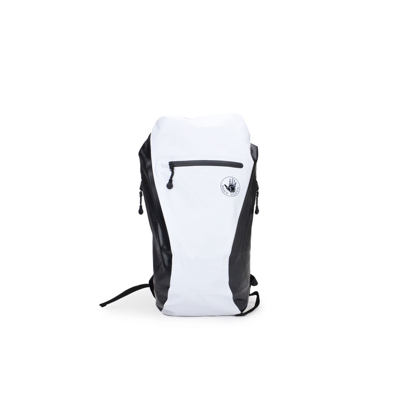Advenire 25L Waterproof Vertical Roll-Top Backpack – White