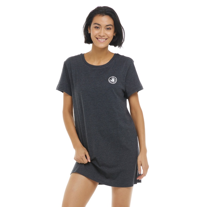 Brielle T-Shirt Dress – Heather Grey