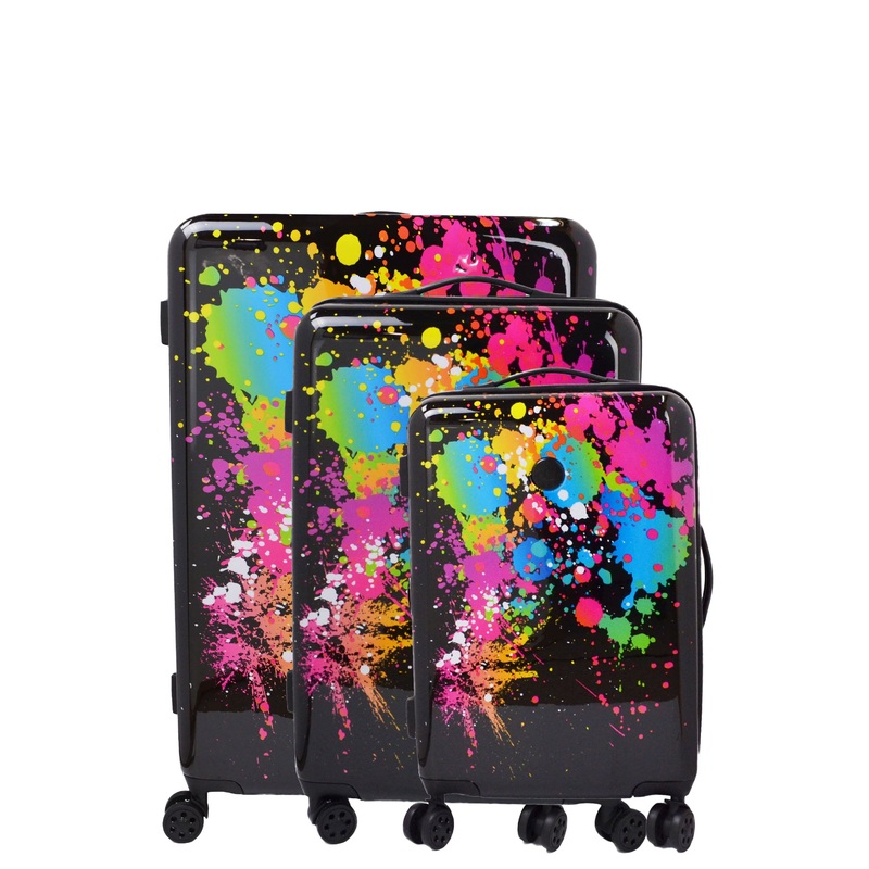 Bursts 3-Piece Hardside Spinner Luggage Set  – Multi