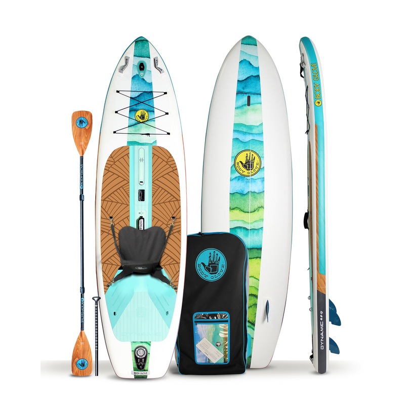 Dynamic 10’6″ Inflatable Paddle Board – Blue/Green