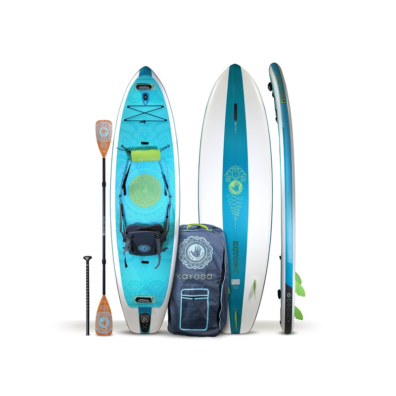 Kayoga 10’6″ Inflatable Paddle Board – Turquoise/White