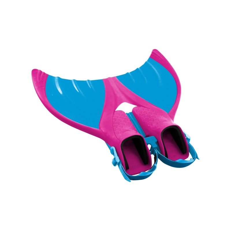 Kid’s Mermaid Linden Foldable Travel Monofin- Pink/Blue