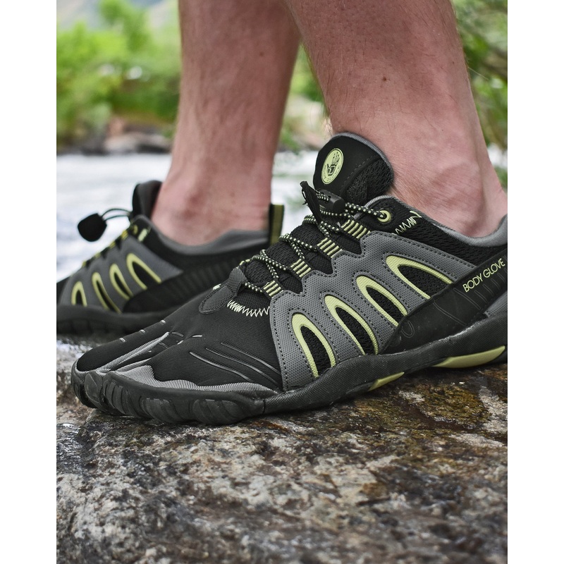Men’s 3T Barefoot Warrior Water Shoes – Black/Aloe