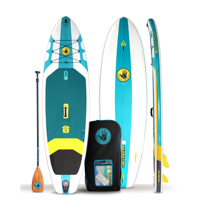 Navigator+ 10’6″ Inflatable Paddle Board – Aqua/White