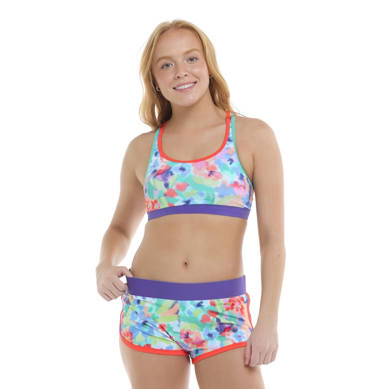 Posy Equalizer Medium Support Cross-Over Sports Bra – Multi