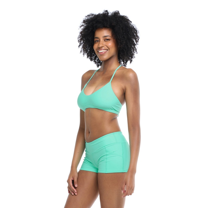Smoothies Ruth Fixed Triangle Swim Top – Sea Mist
