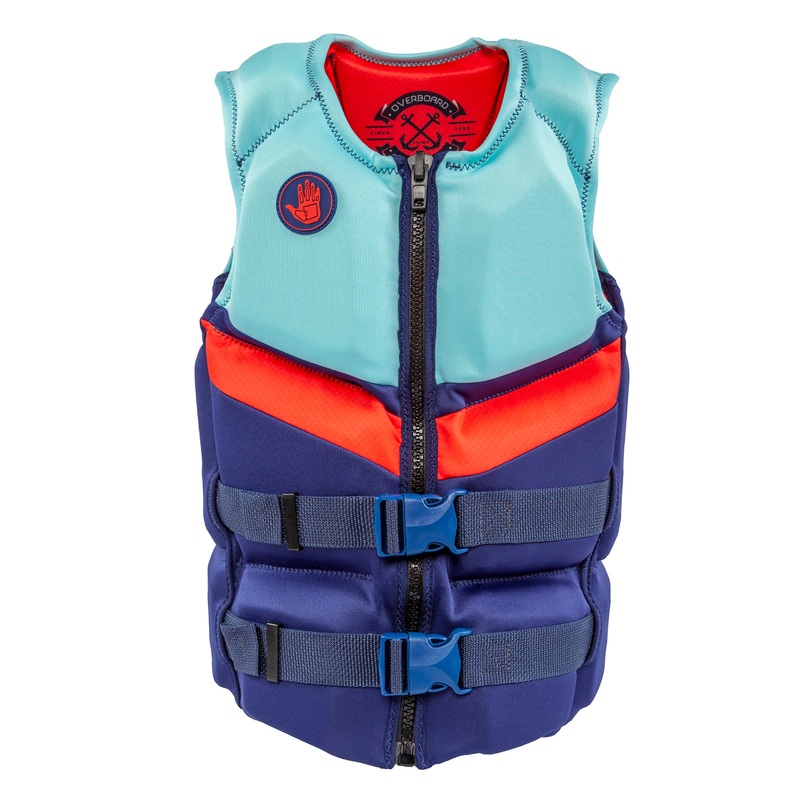 Women’s Overboard USCGA + TCA Ride PFD – Blue/Red