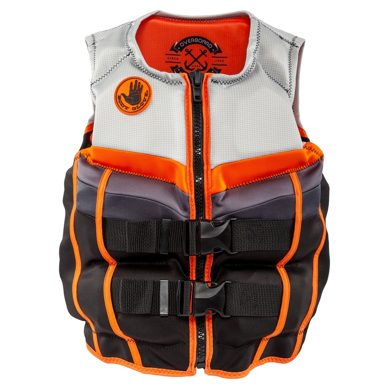 Youth Overboard USCGA + TCA Ride PFD – Black/Orange