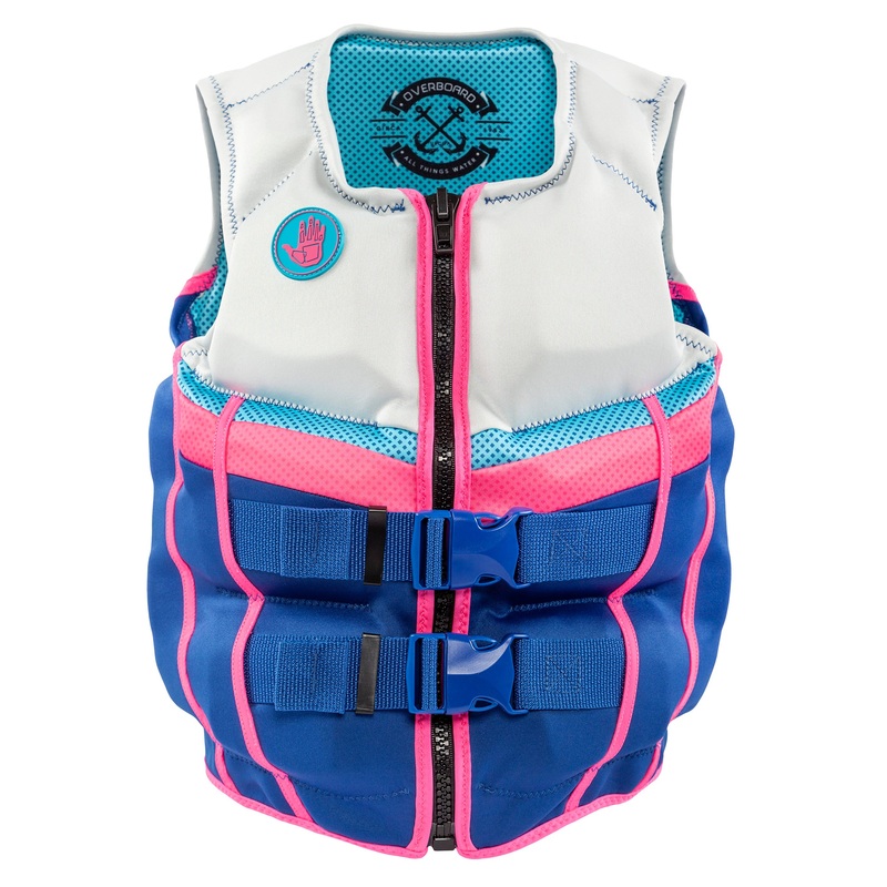 Youth Overboard USCGA + TCA Ride PFD – Navy/Grey