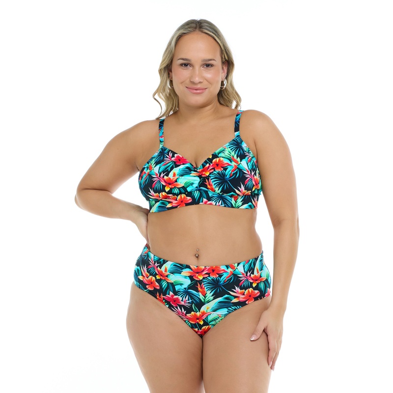 Colola Drew Plus Size Swim Top – Colola / Black