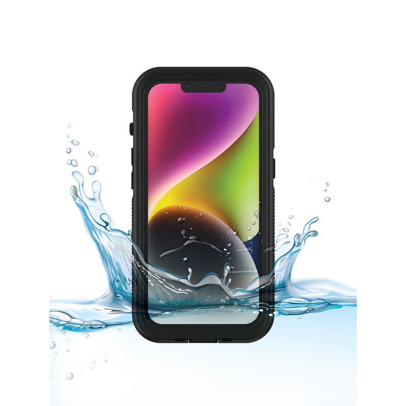 iPhone 14 Pro Max Tidal Waterproof Phone Case – Black/Clear