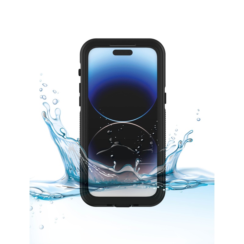 iPhone 14 Pro Tidal Waterproof Phone Case – Black/Clear