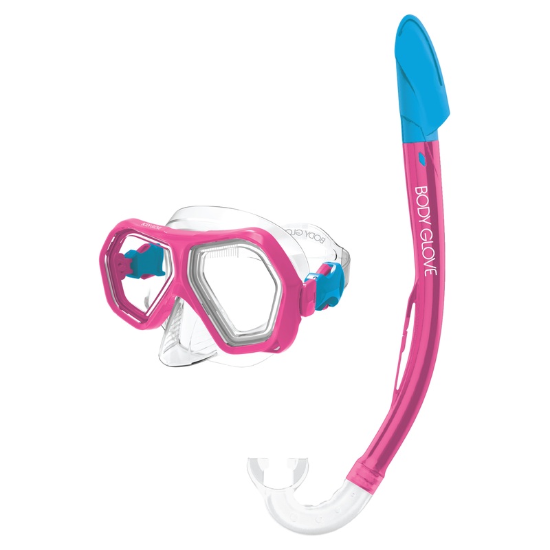 Kid’s Mischief Mask/Snorkel Combo – Pink/Aqua