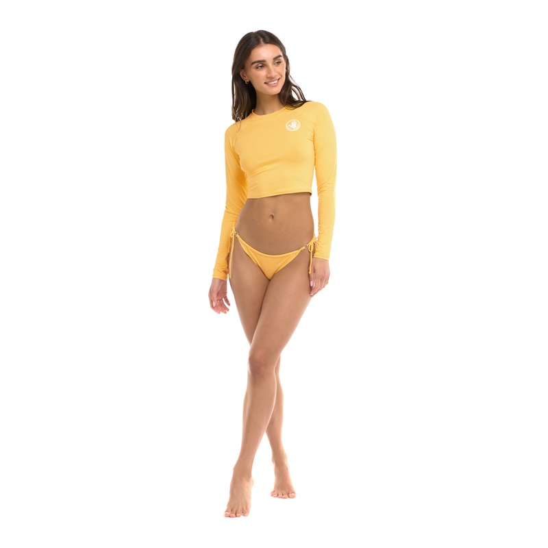 Let It Be Crop Rashguard – Canary