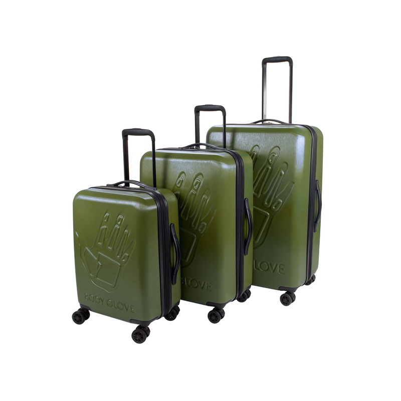 Redondo 3-Piece Hardside Spinner Luggage Set – Olive Branch