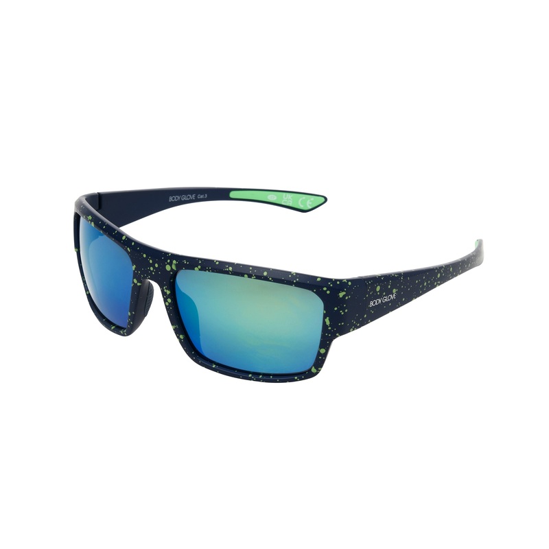 Sea Breeze Rectangle Sunglasses – Navy / Green