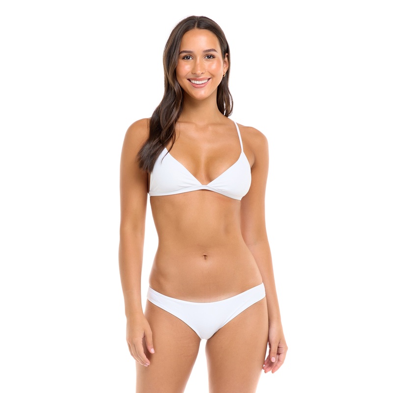Smoothies Evelyn Fixed Triangle Bikini Top – Snow