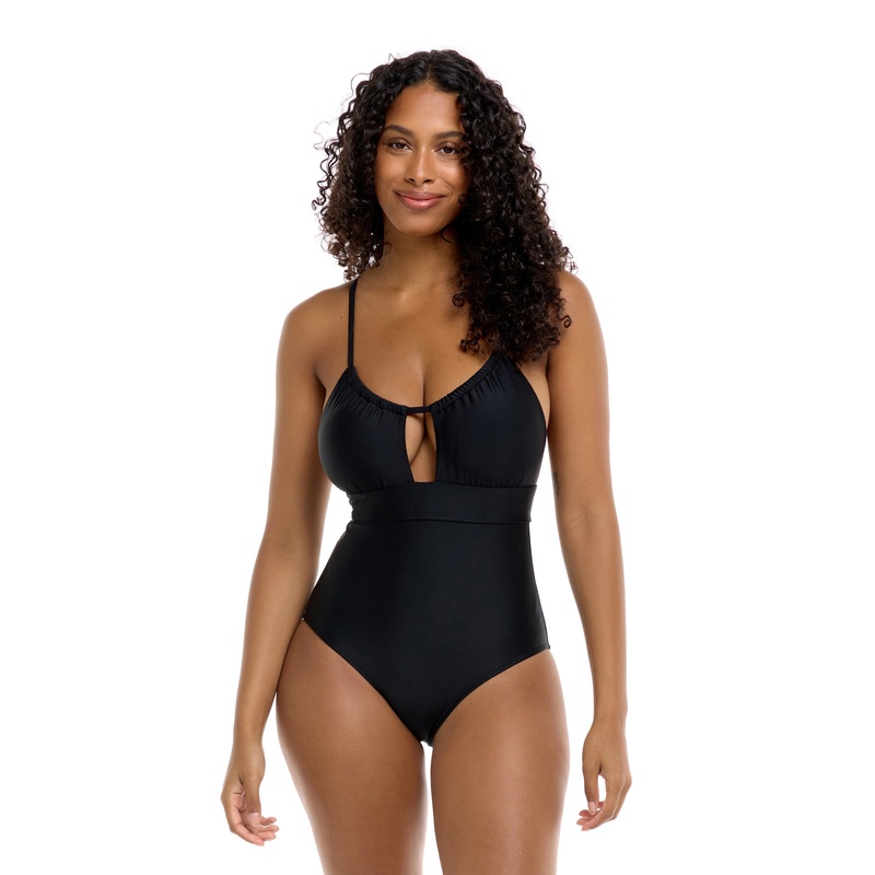 Smoothies Jessica One-Piece Tank D Cup  – Black