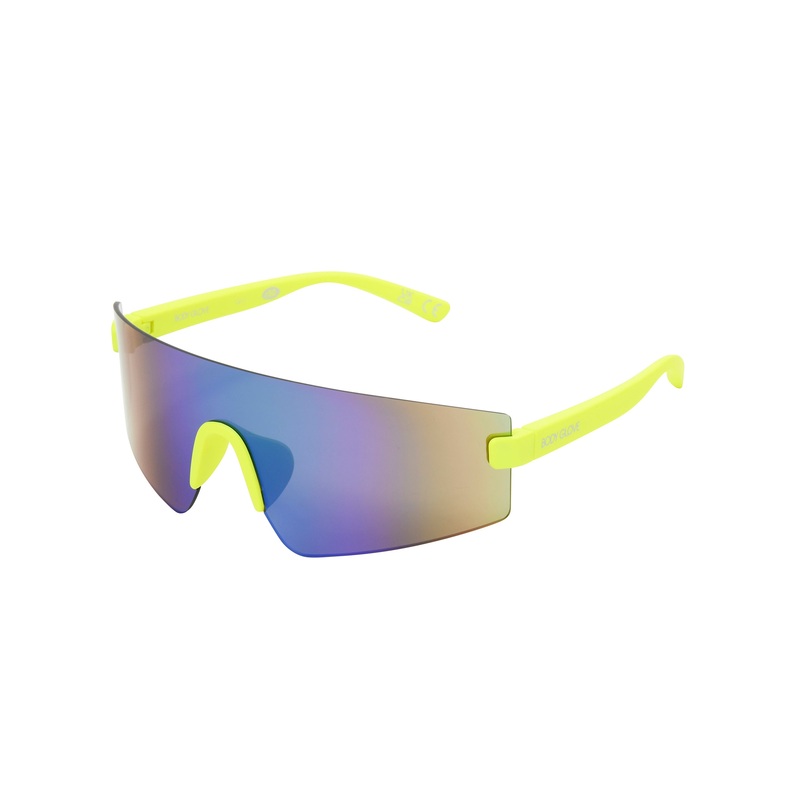 Vibez Rimless Shield Sunglasses – Neon Citron
