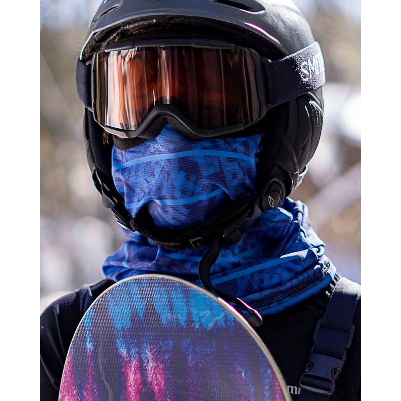 2-Pack Men’s Warming Gaiter Face Masks – Black/BlueBG