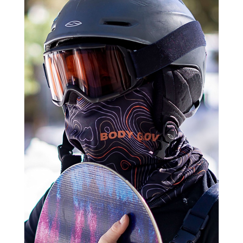 2-Pack Men’s Warming Gaiter Face Masks – Black/Topo